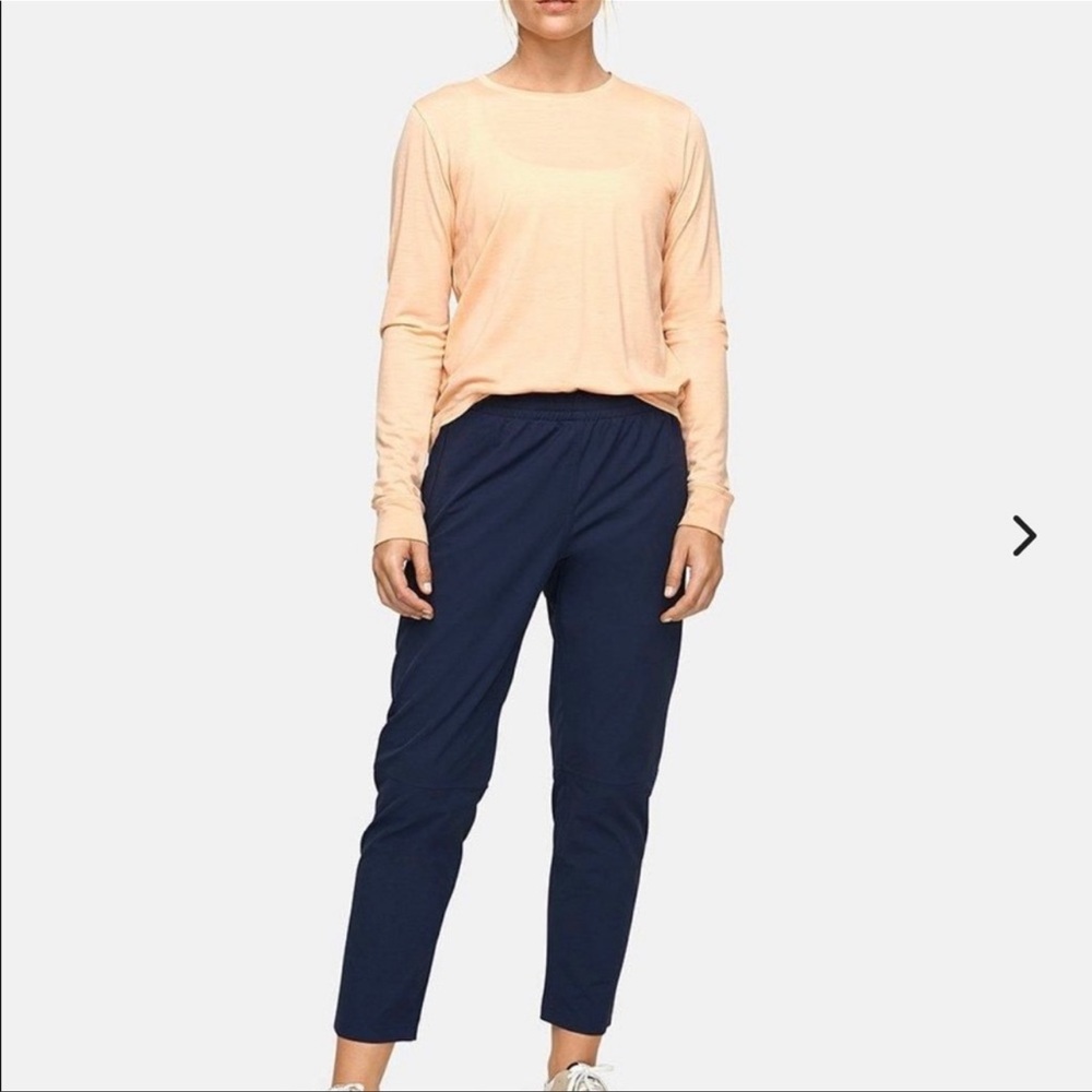 Outdoor Voices | Rectrek Pant Navy Blue Woven TerraStretch Size Small